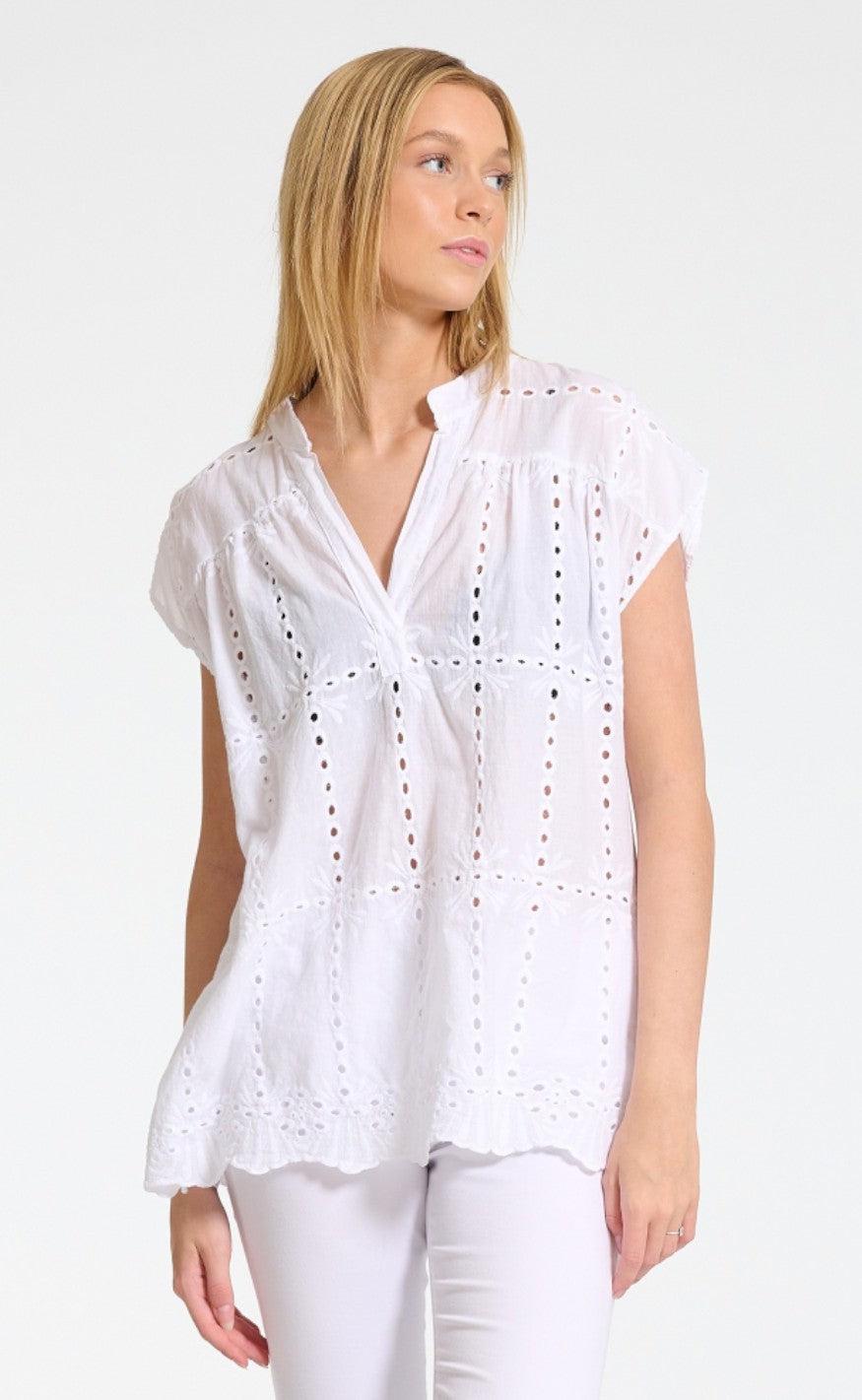 Marta Du Chateau Bluse - 4440 Kassandra - White