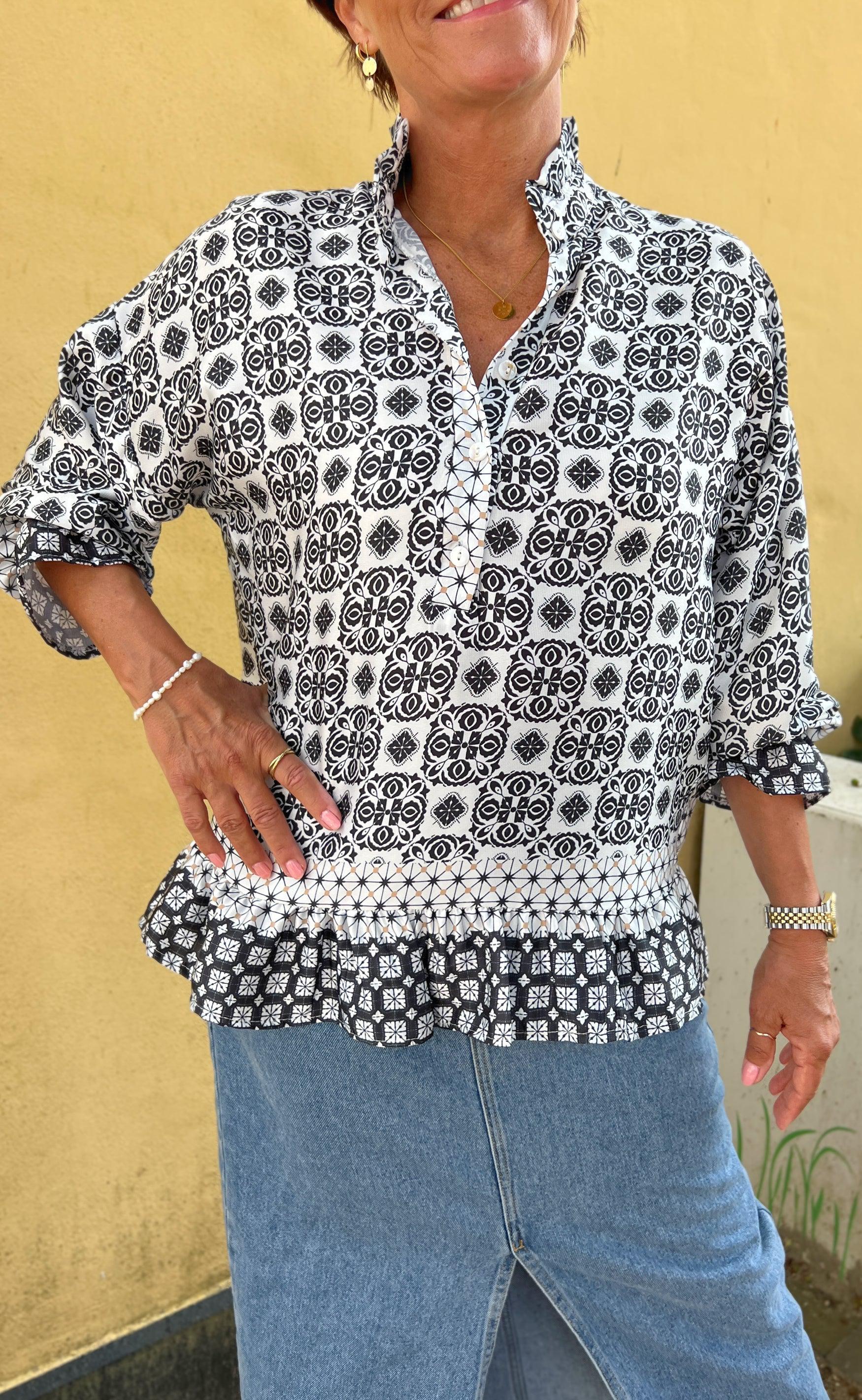 Marta Du Chateau Bluse - 5846 Wendy - Nero