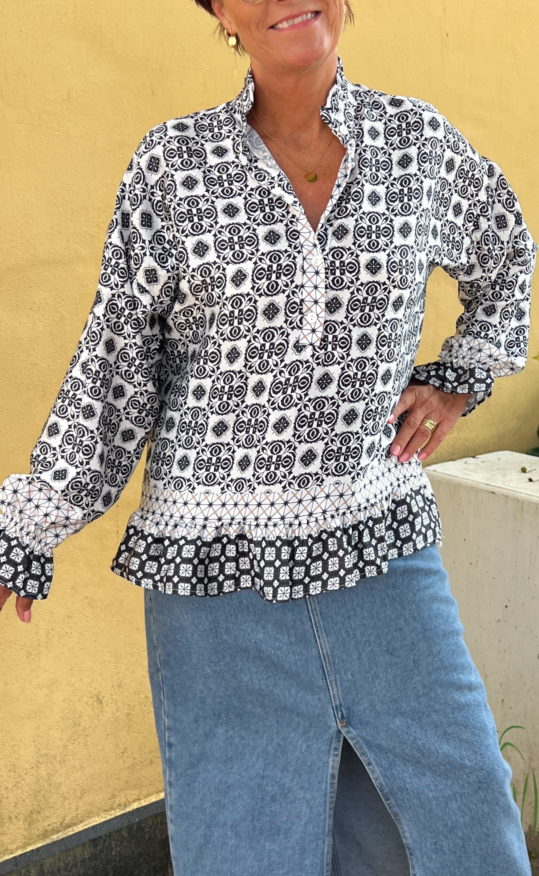 Marta Du Chateau Bluse - 5846 Wendy - Nero