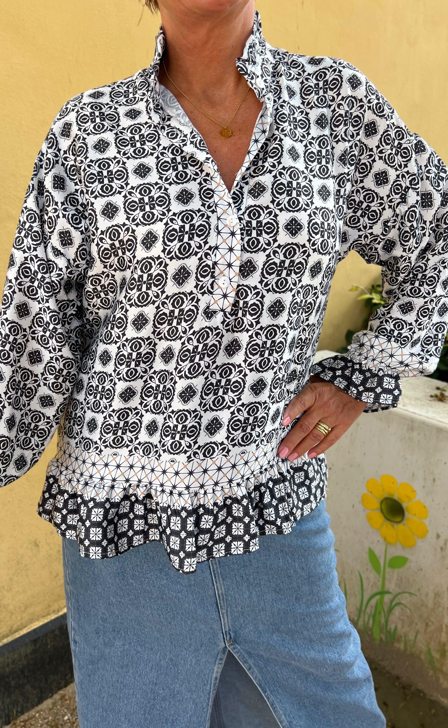 Marta Du Chateau Bluse - 5846 Wendy - Nero