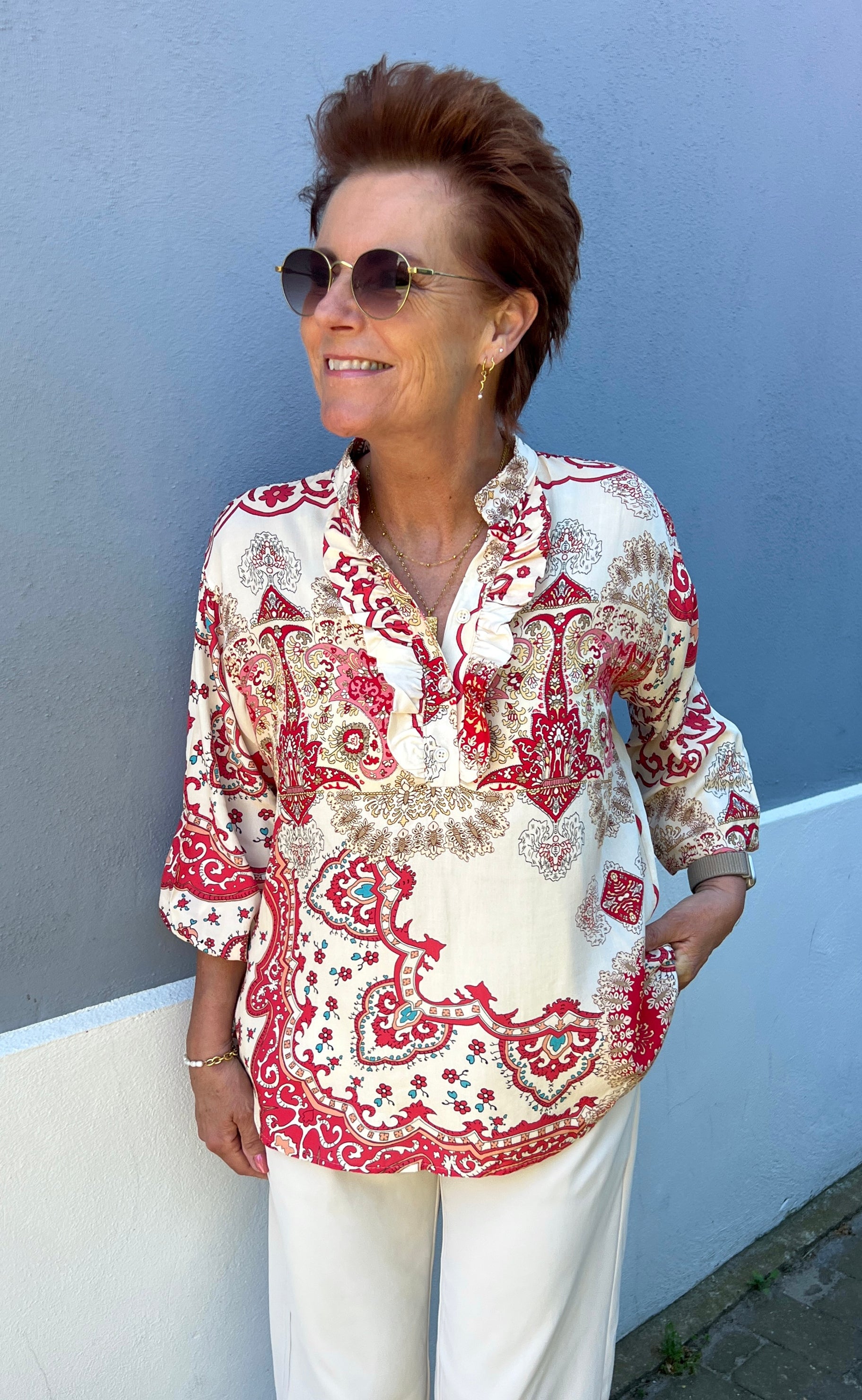 Marta Du Chateau Bluse - 5891 Aya - Rosso