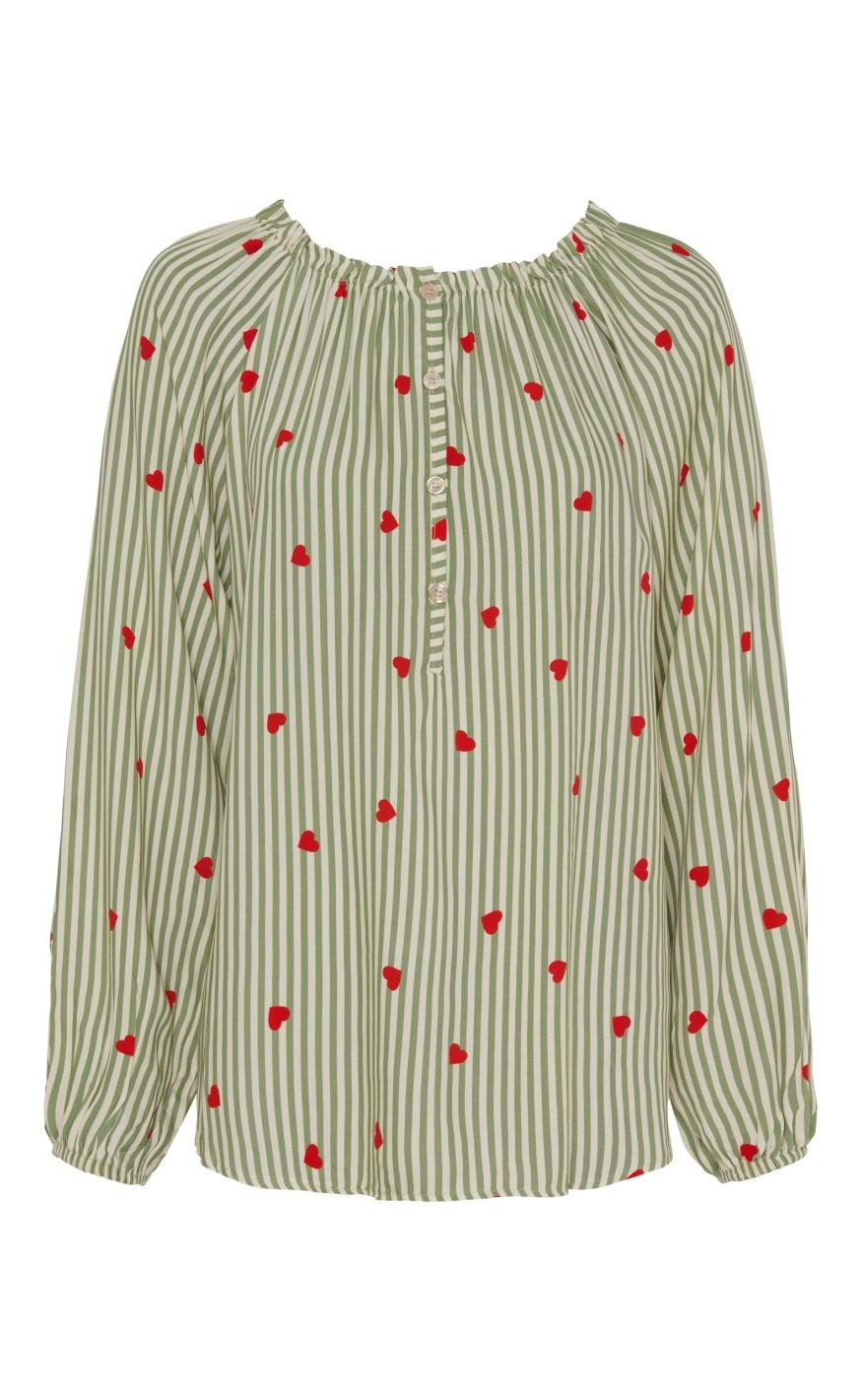 Marta Du Chateau Bluse - 6100 Nadia - Kaki
