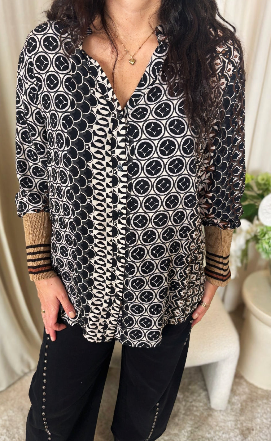 Marta Du Chateau Bluse - Arabella - Nero