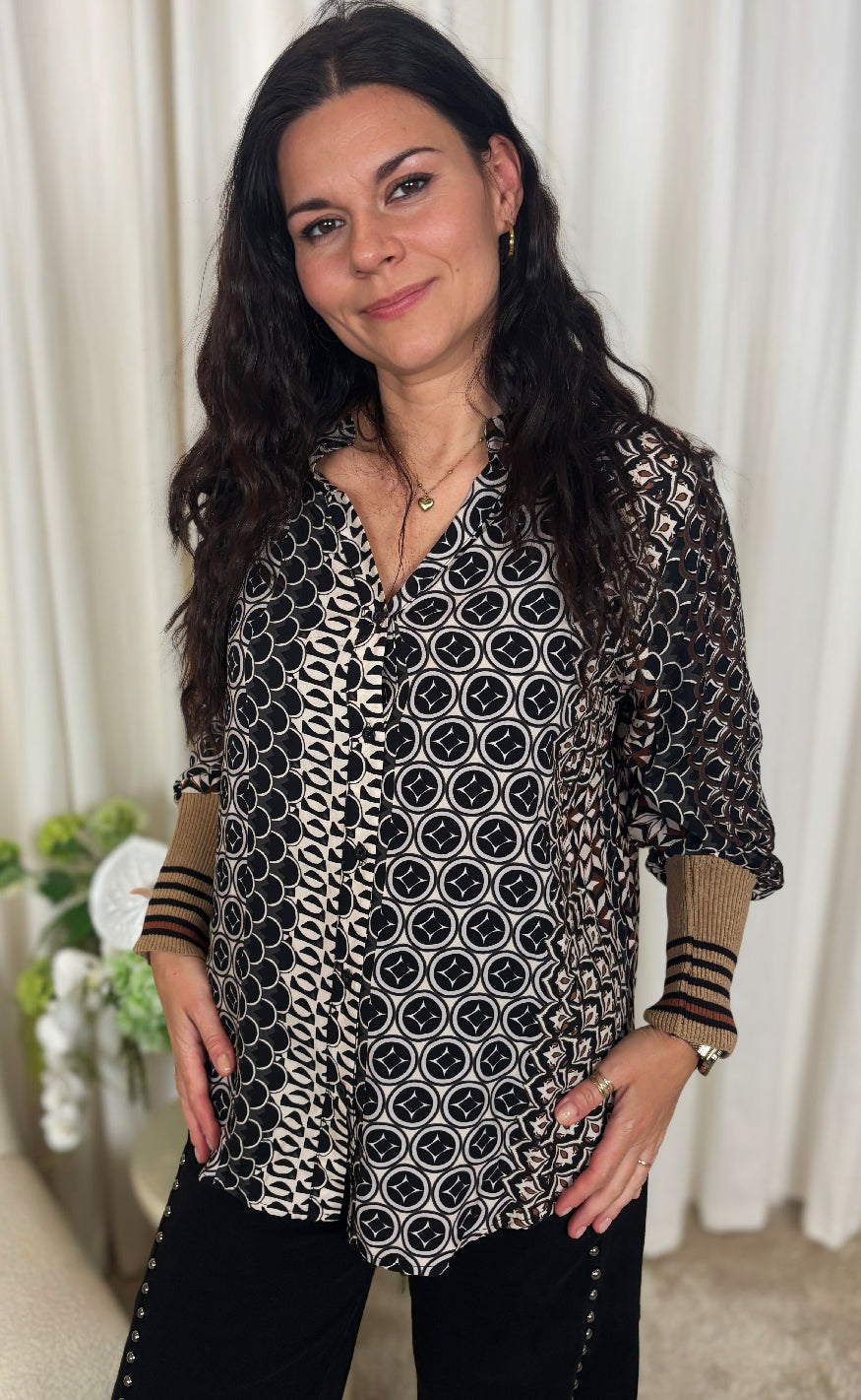Marta Du Chateau Bluse - Arabella - Nero