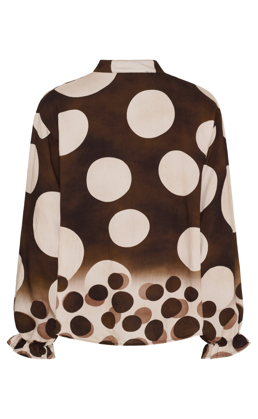 Marta Du Chateau Bluse - Aspen - Marrone