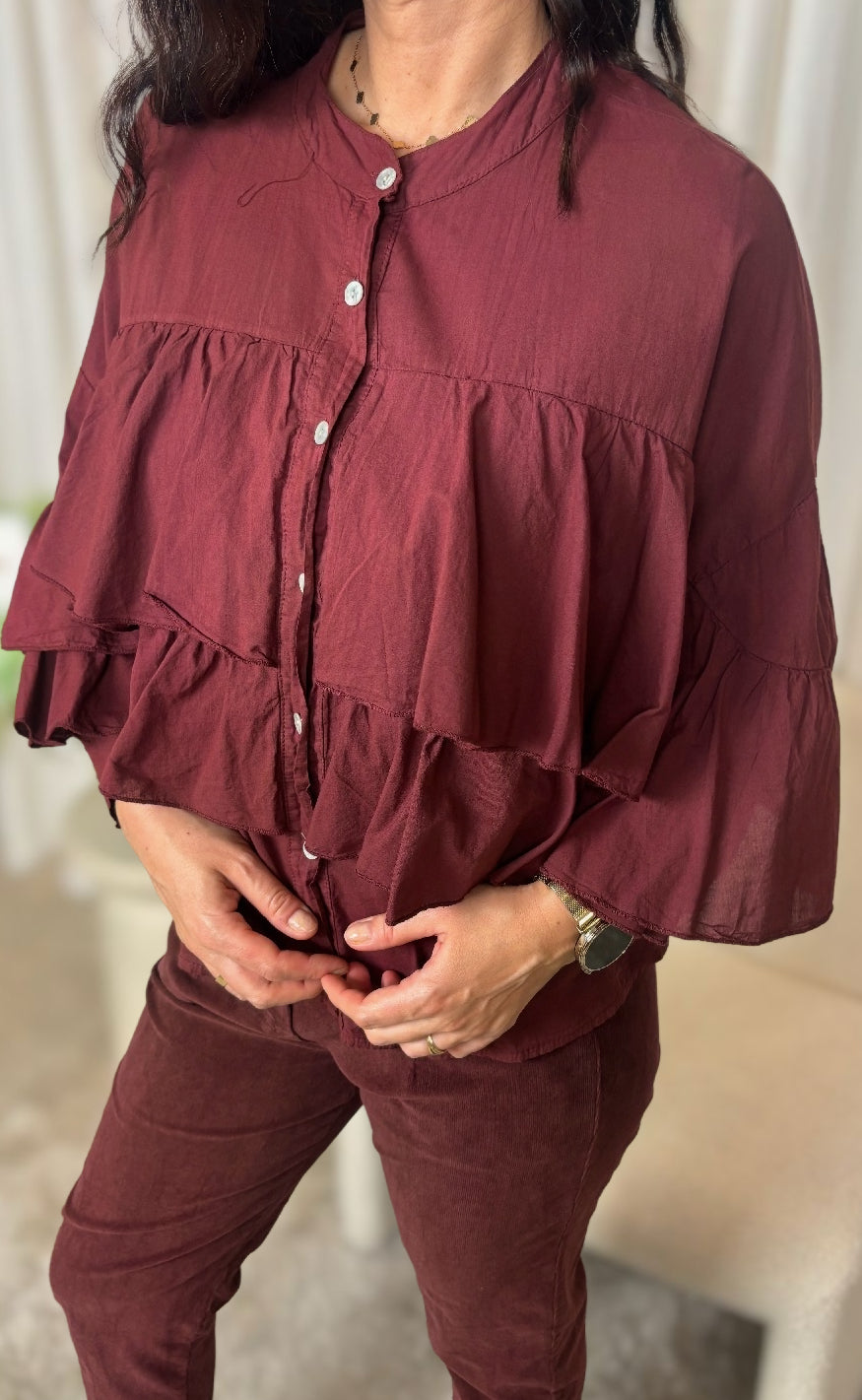 Marta Du Chateau Bluse - Debbie - Bordeaux