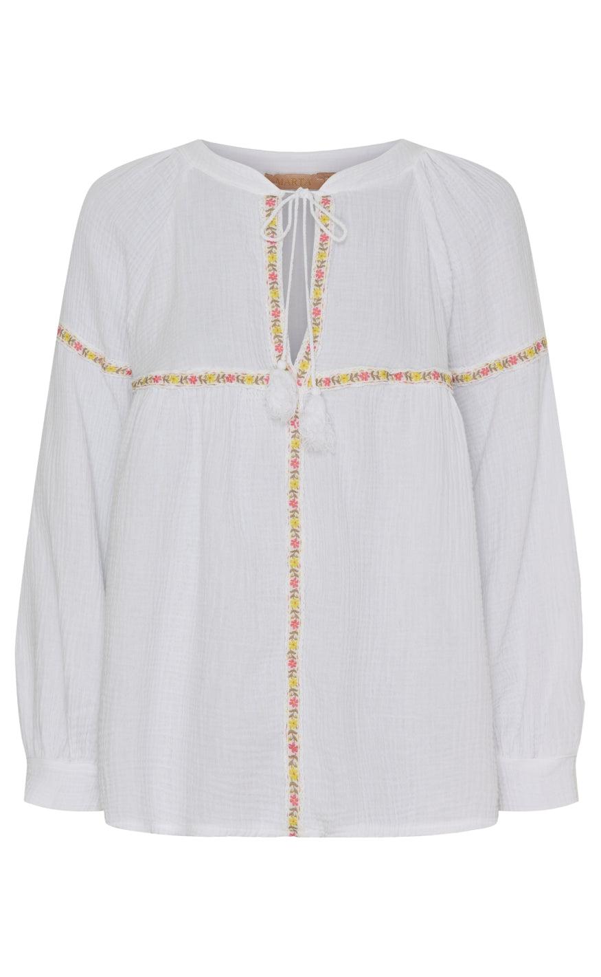 Marta Du Chateau Bluse - Debora - White
