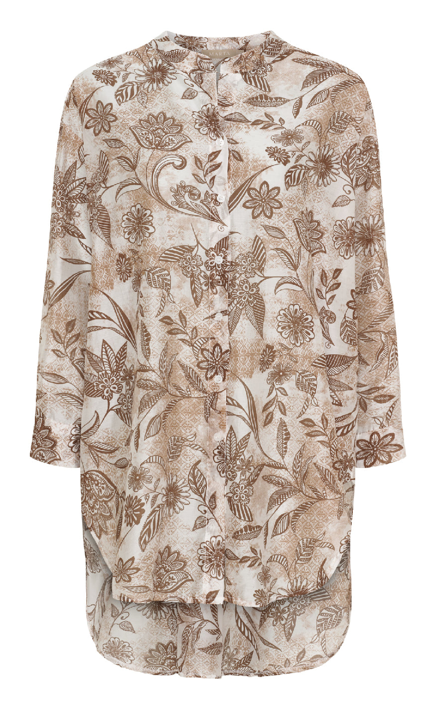 Marta Du Chateau Bluse - Lucca - Brown