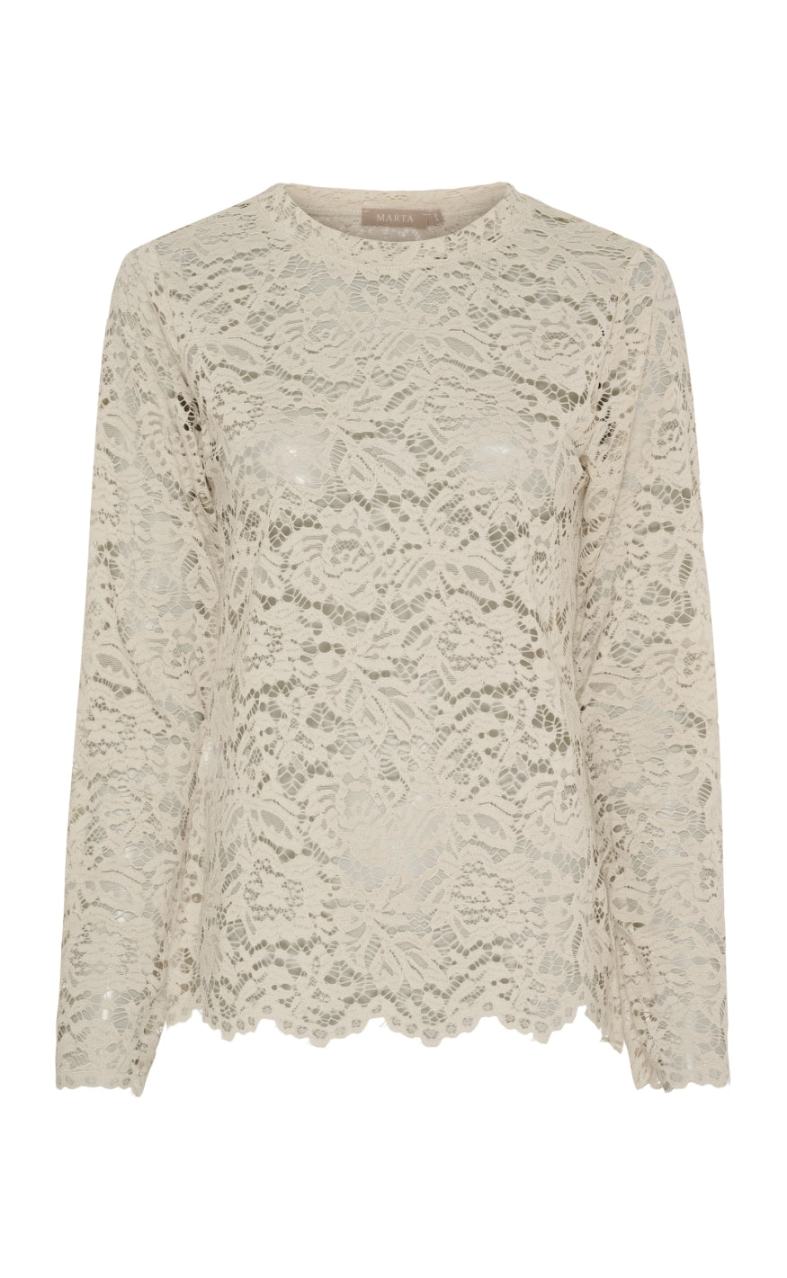 Marta Du Chateau Bluse - Milley - Beige