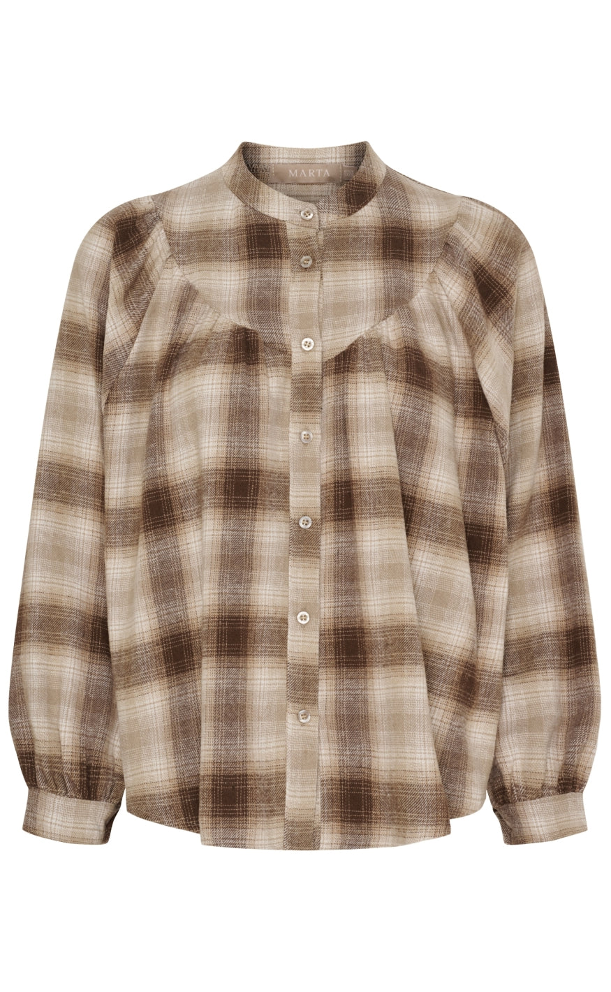 Marta Du Chateau Bluse - Milou - Beige