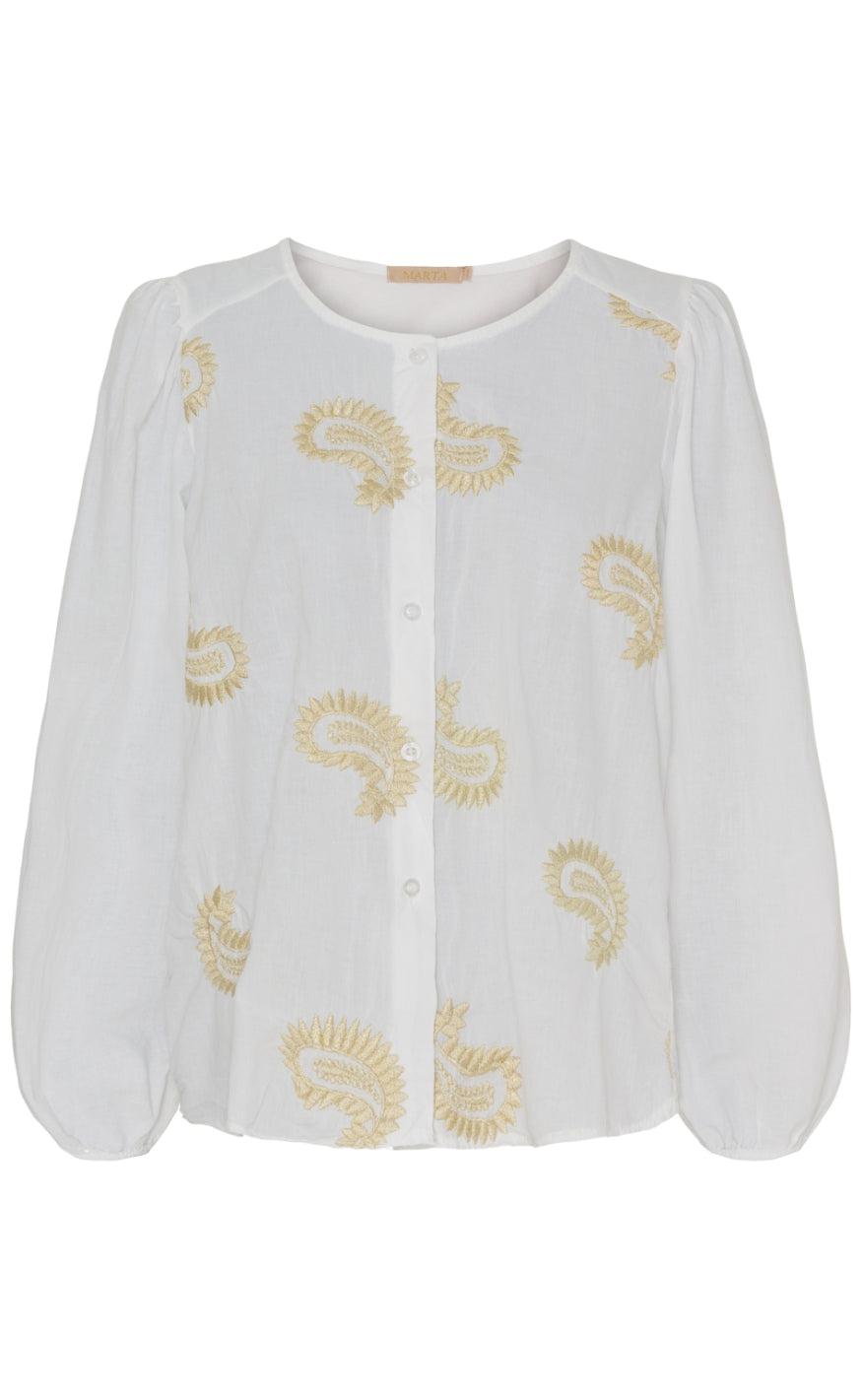 Marta Du Chateau Bluse - Miriam - White