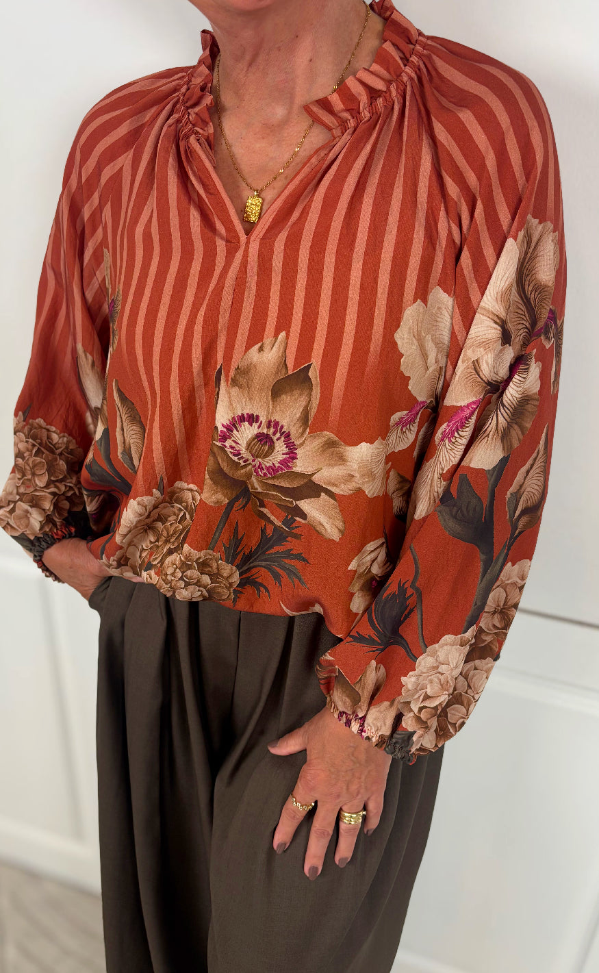 Marta Du Chateau Bluse - Octavia - Coccio