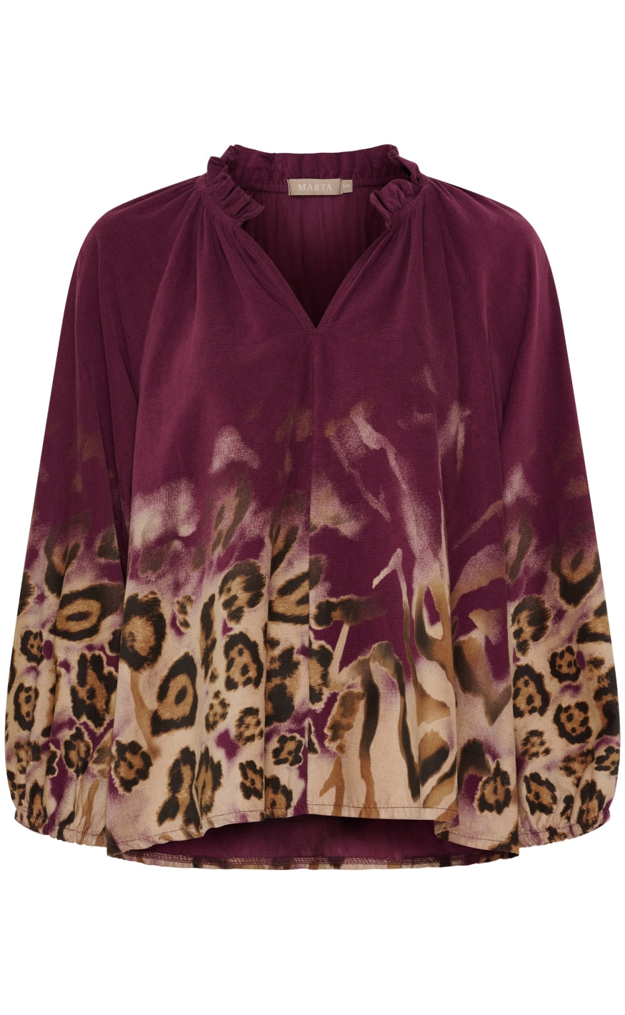 Marta Du Chateau Bluse - Una - Prugna