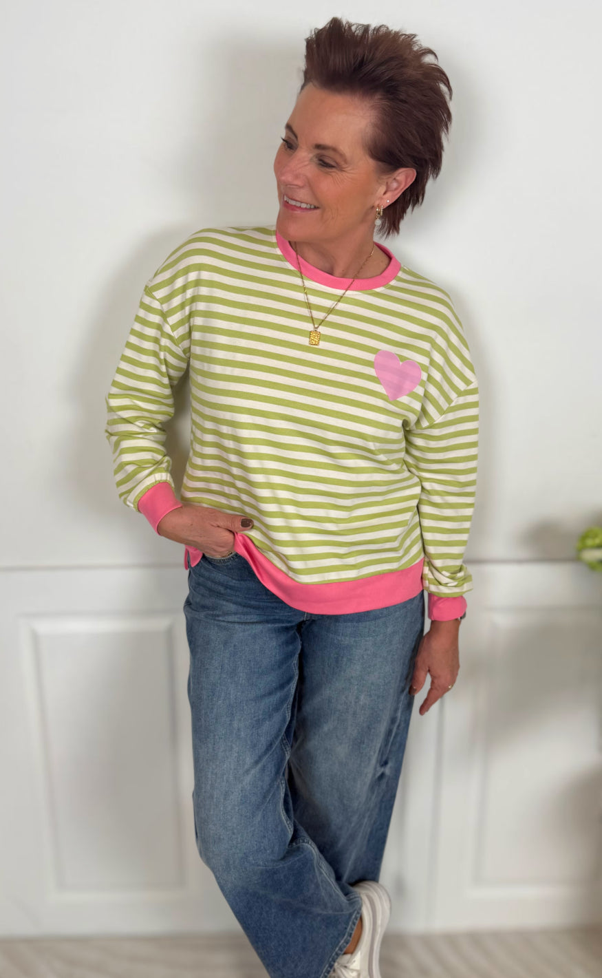 Marta Du Chateau Bluse - Vilda - Green/Baby