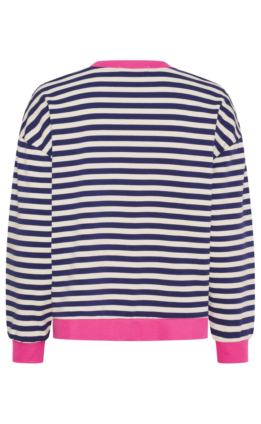 Marta Du Chateau Bluse - Vilda - Navy/Fuxia