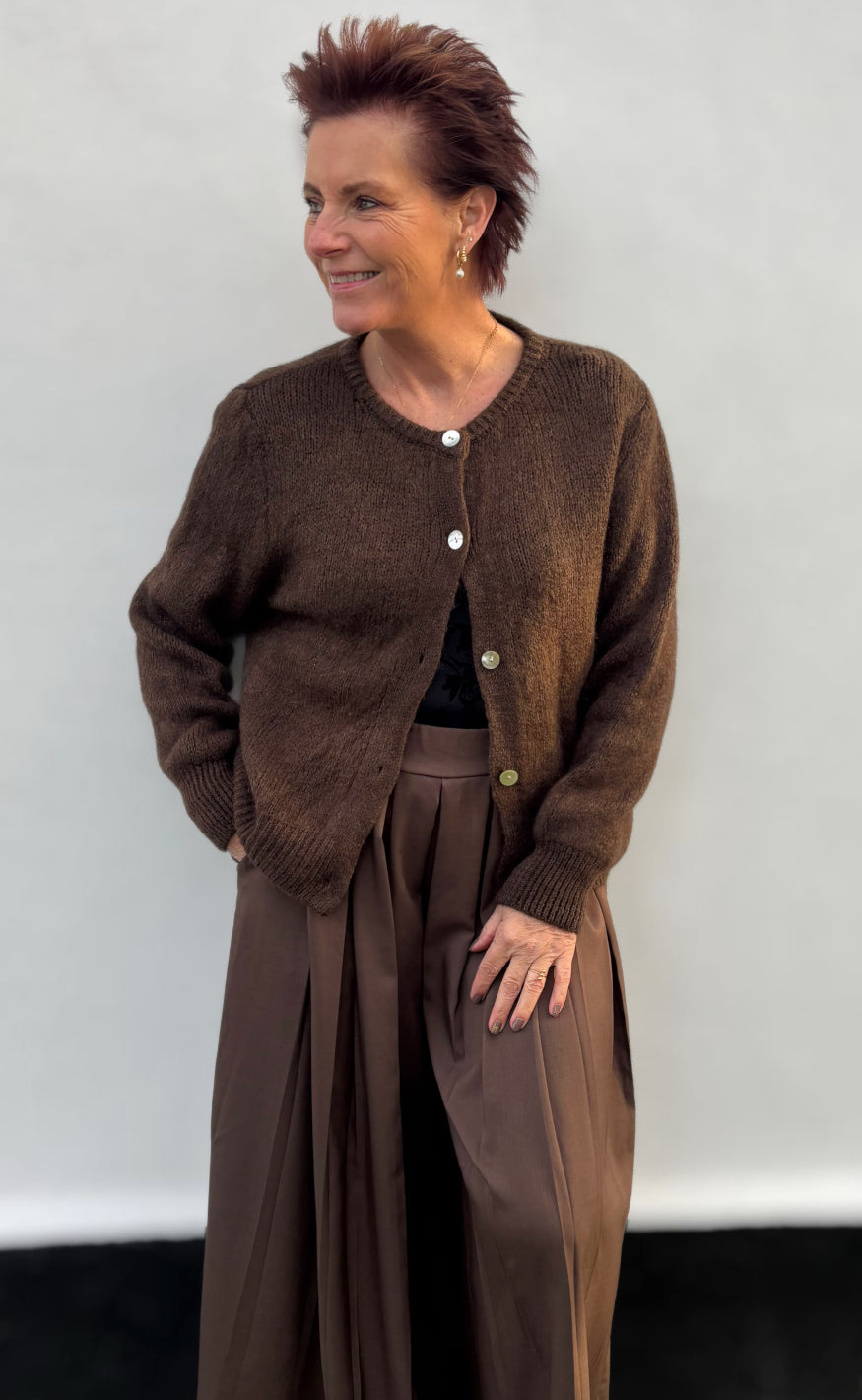 Marta Du Chateau Cardigan - Cosima - Chocolat