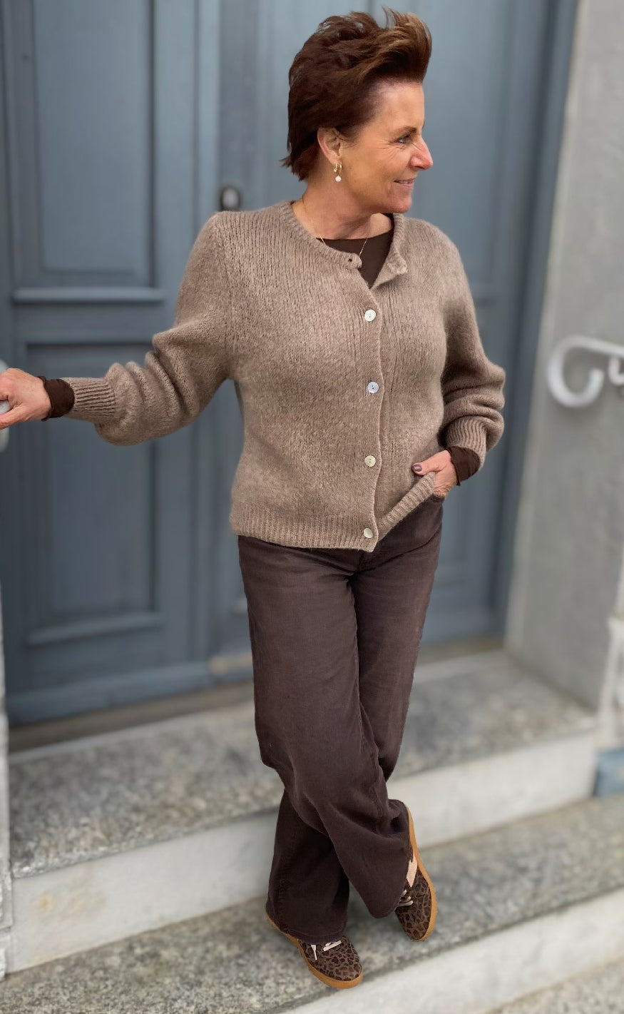 Marta Du Chateau Cardigan - Cosima - Tortora