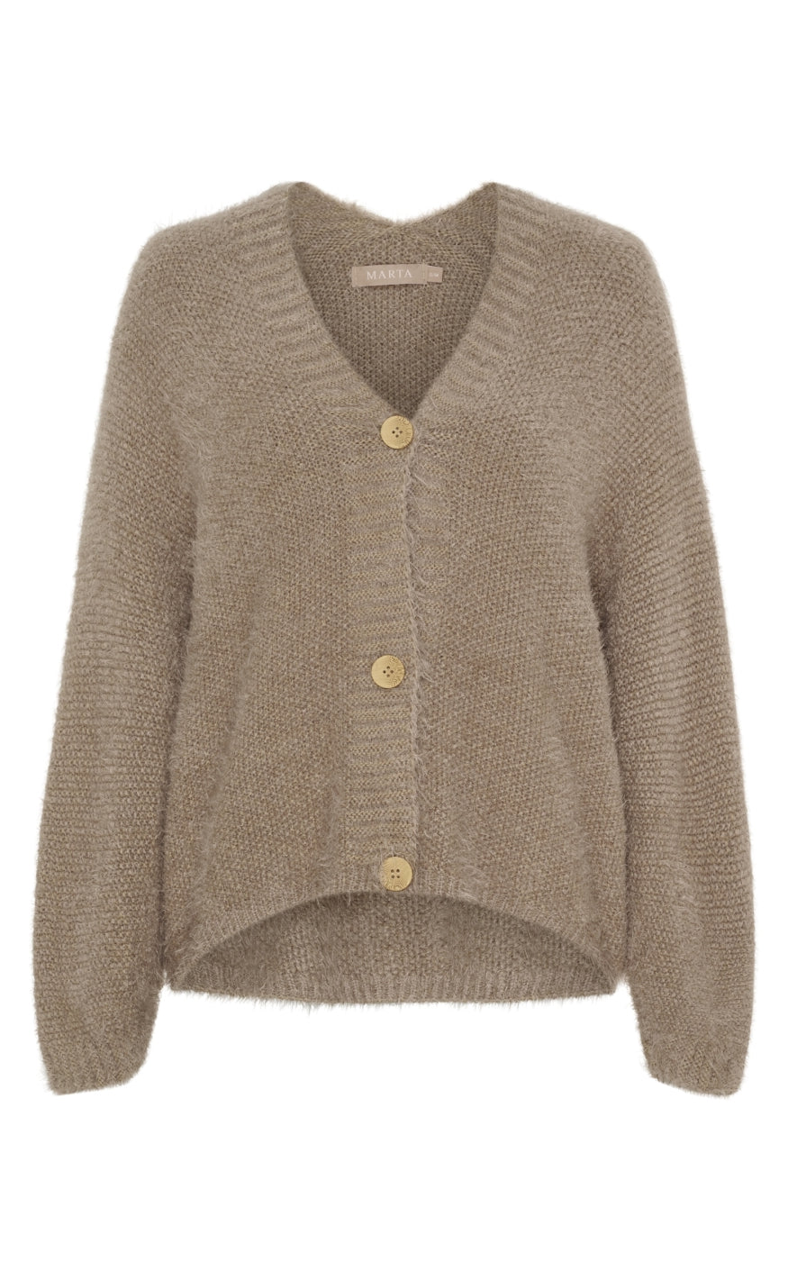 Marta Du Chateau Cardigan - Dakota - Dark Fango