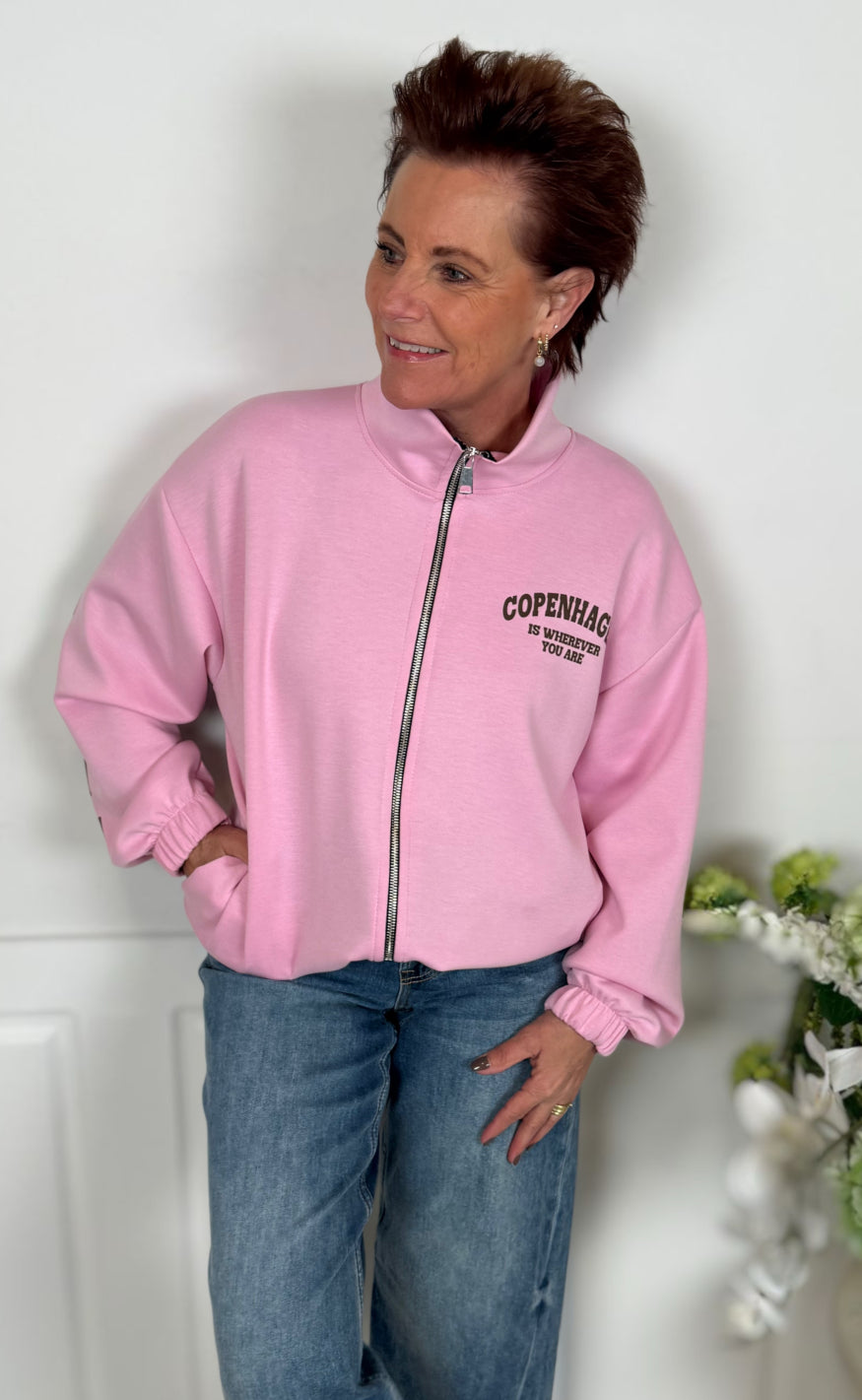Marta Du Chateau Cardigan - Nete - Pink/Brown