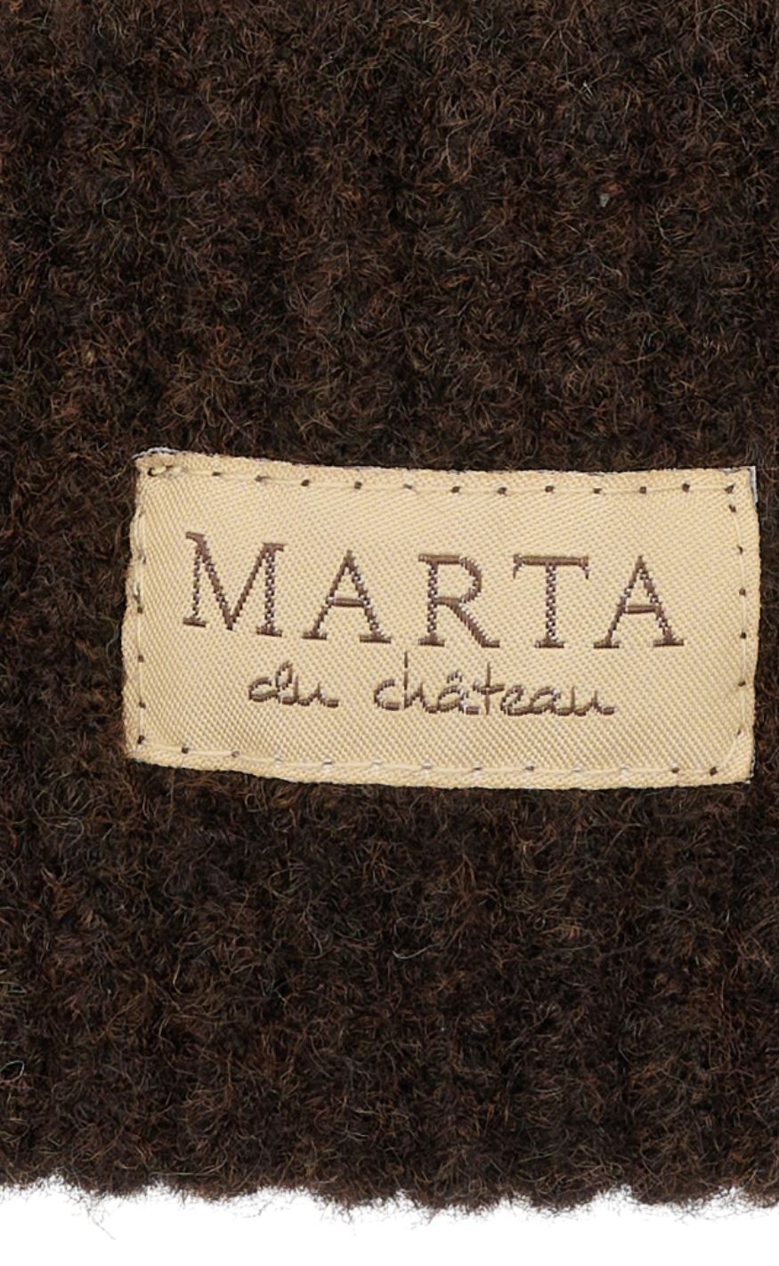 Marta Du Chateau Hue - Rib Beanie - Brown