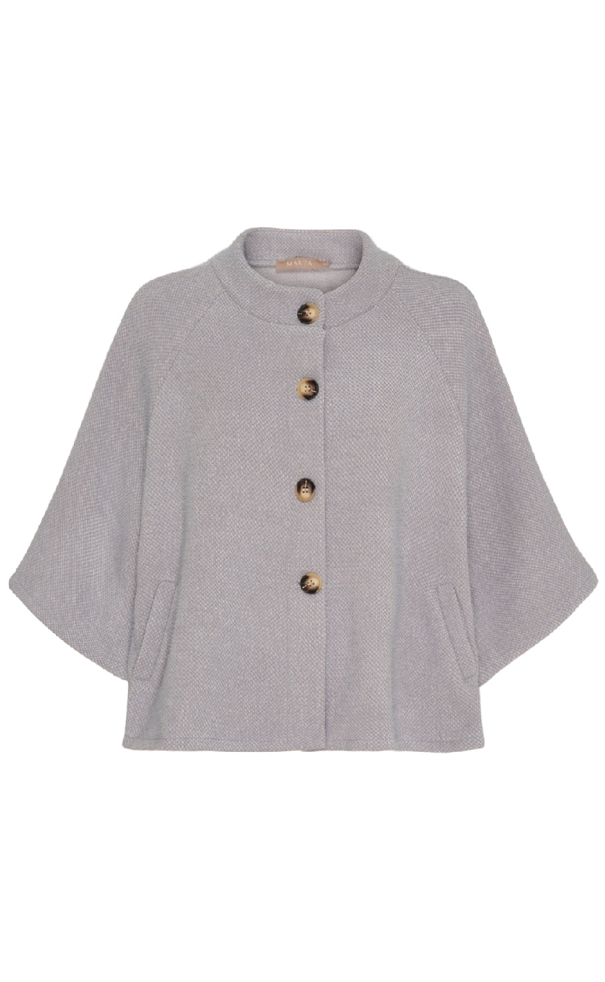 Marta Du Chateau Jakke - Thunder - LightGrey/Blue