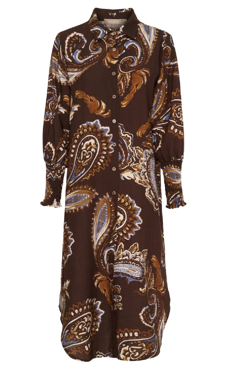 Marta Du Chateau Kjole - Moss - Marrone
