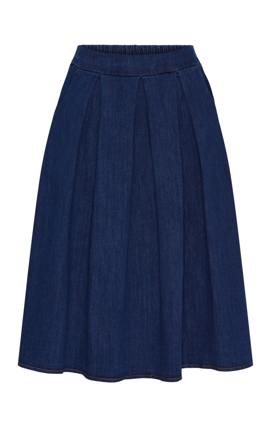 Marta Du Chateau Nederdel - Aila - Medium Blue