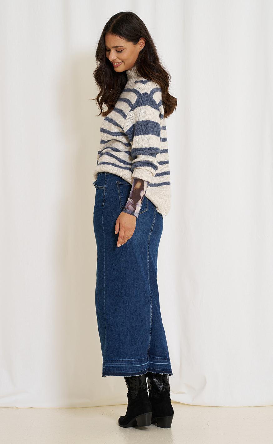 Marta Du Chateau Nederdel - Mia - Denim