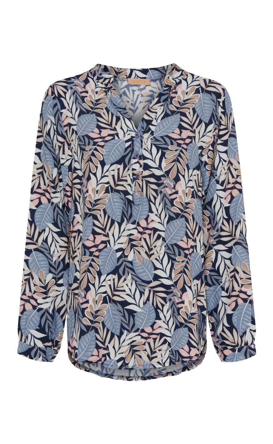 Marta Du Chateau Skjorte - 8128 Astrid - Blue