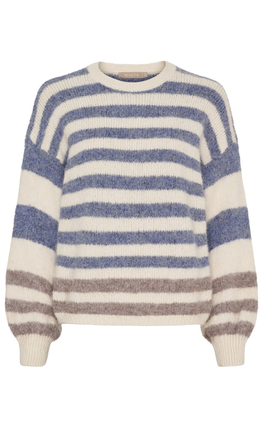 Marta Du Chateau Strik - Cassie - Beige/Jeans/Fango