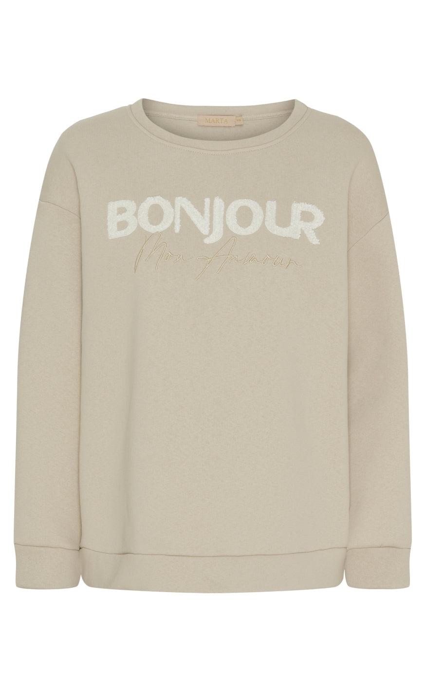 Marta Du Chateau Sweater - 7332 Margin - Beige