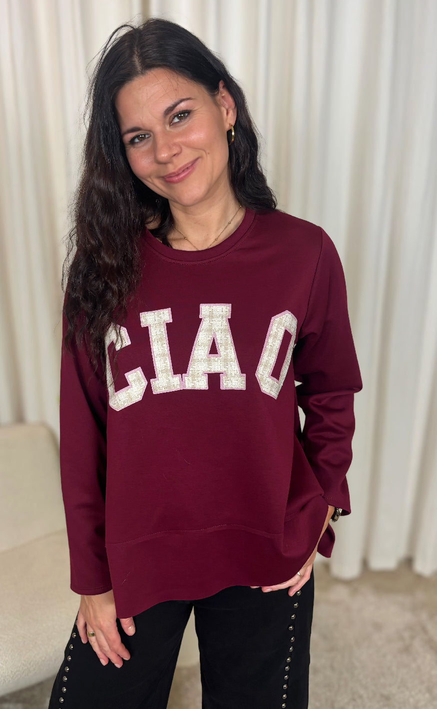 Marta Du Chateau Sweatshirt - Charline - Wine