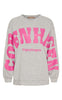 Marta Du Chateau Sweatshirt - Hibiscus - Grey/Pink