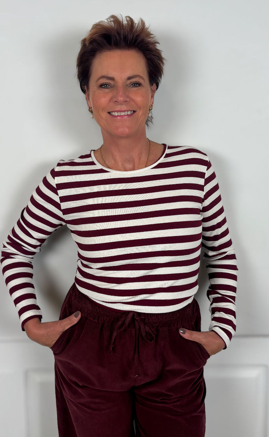Marta Du Chateau T-shirt - Begonia - Bordeaux