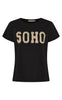 Marta Du Chateau T-shirt - Herdis - Black/Beige