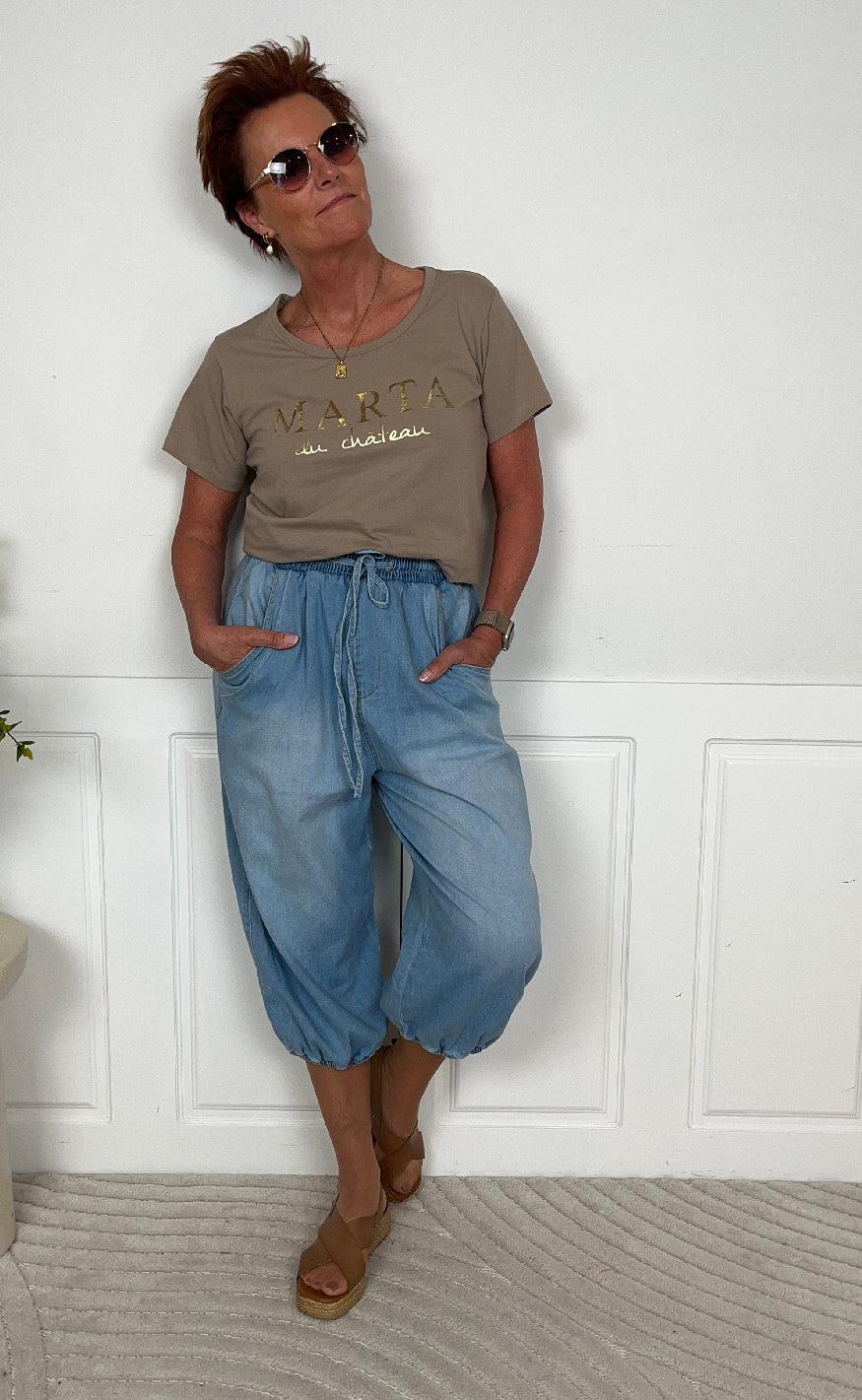 Marta Du Chateau T-shirt - Jeanette - Sand
