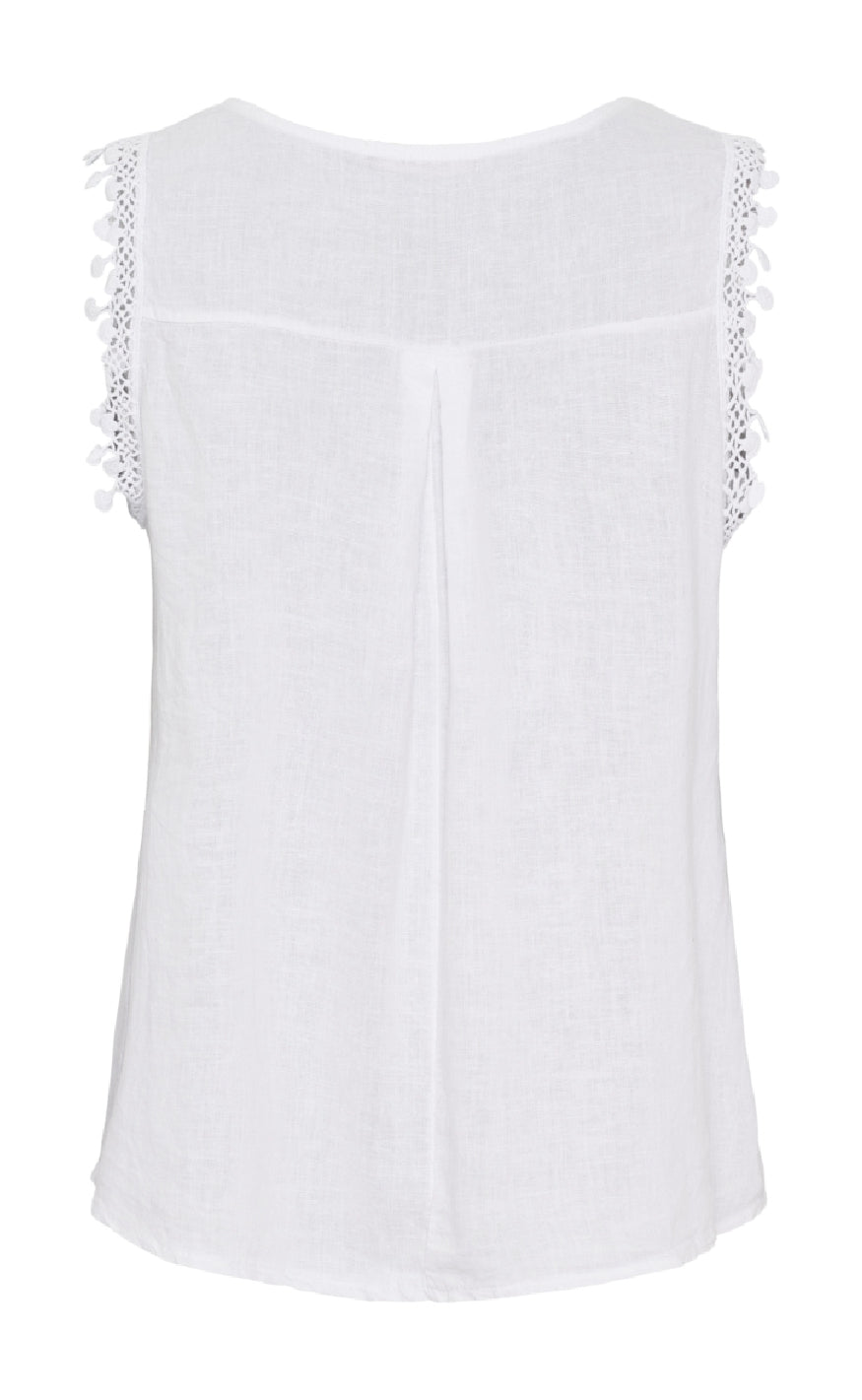 Marta Du Chateau Top - Holly - Optical White
