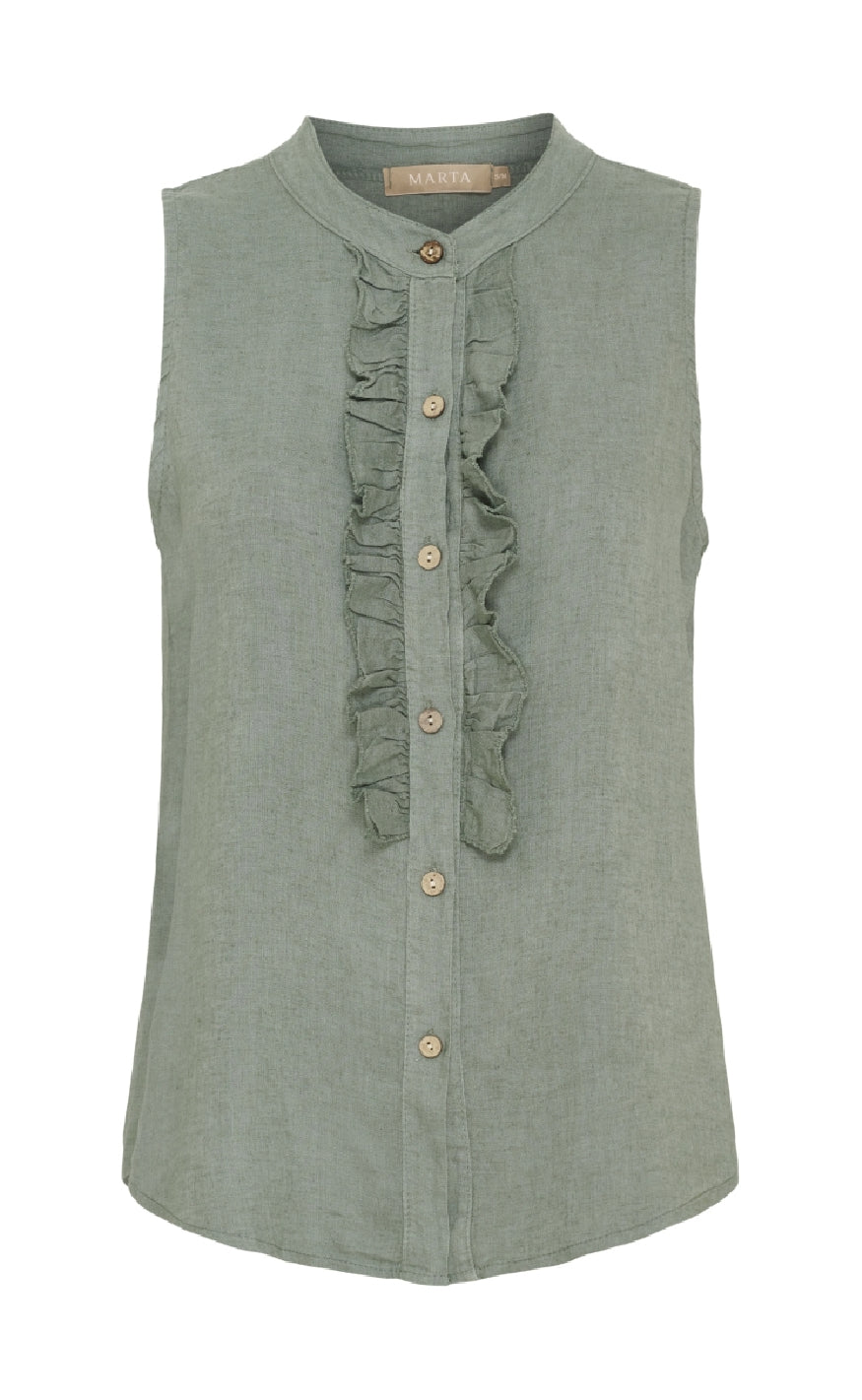 Marta Du Chateau Top - Malene - Military