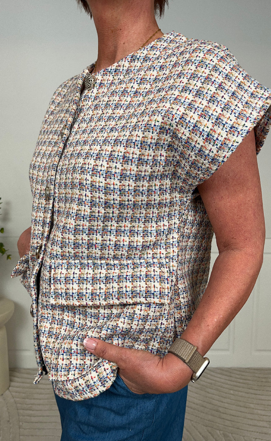 Marta Du Chateau Vest - Loretta - Blue