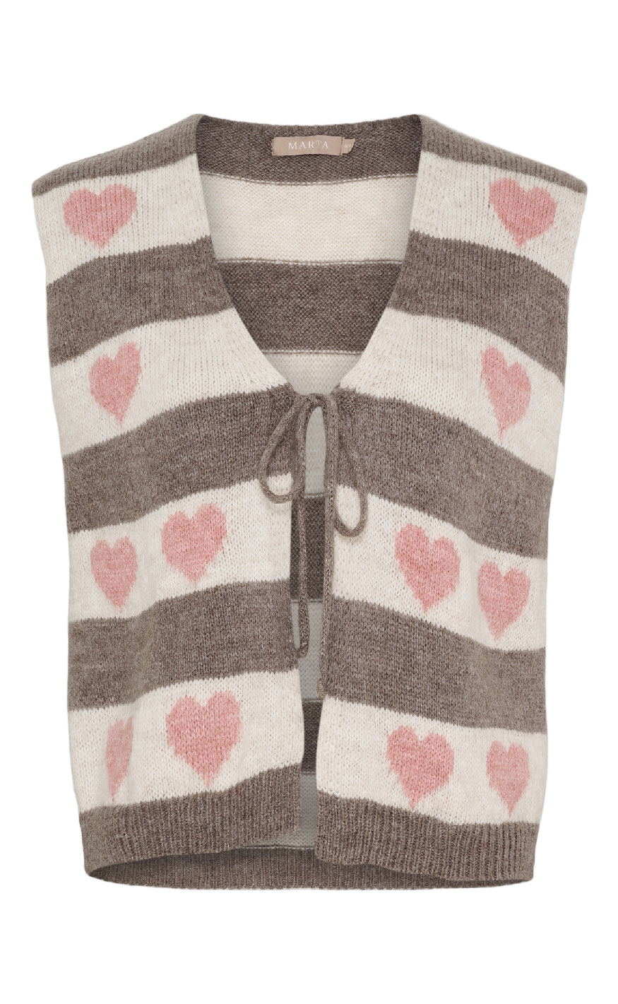Marta Du Chateau Vest - Phoenix Knit - Old Rose