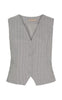 Marta Du Chateau Vest - Solveig - Light Grey Stripe
