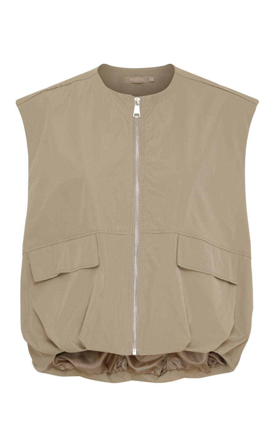 Marta Du Chateau Vest - Tanja - Dark Beige