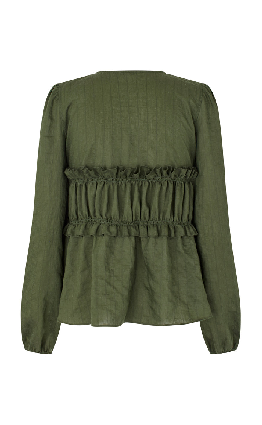 MbyM Bluse - Pipa-M - Pine Green Black Stripe