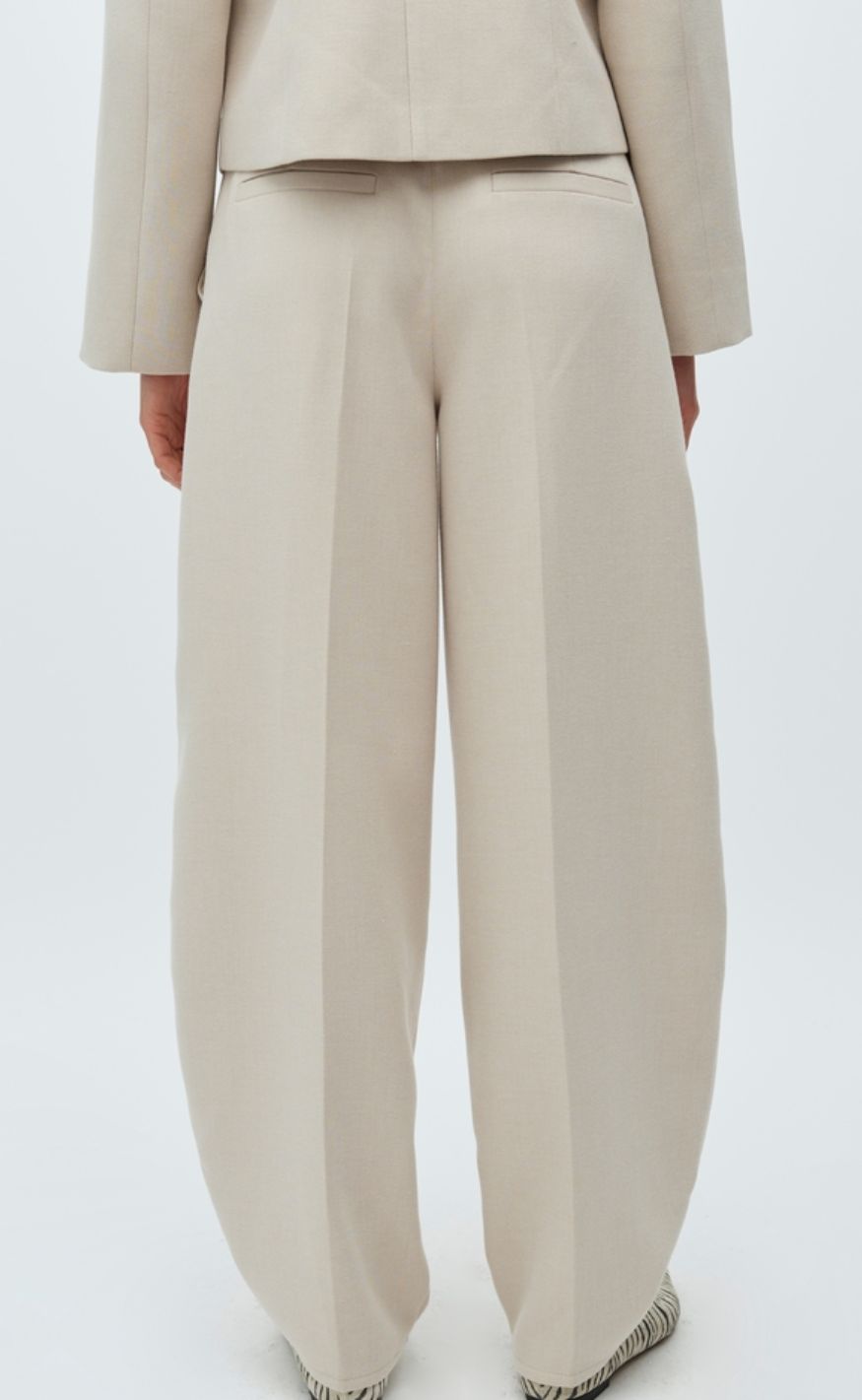 MbyM Bukser - Bodil - Spring Brown Melange