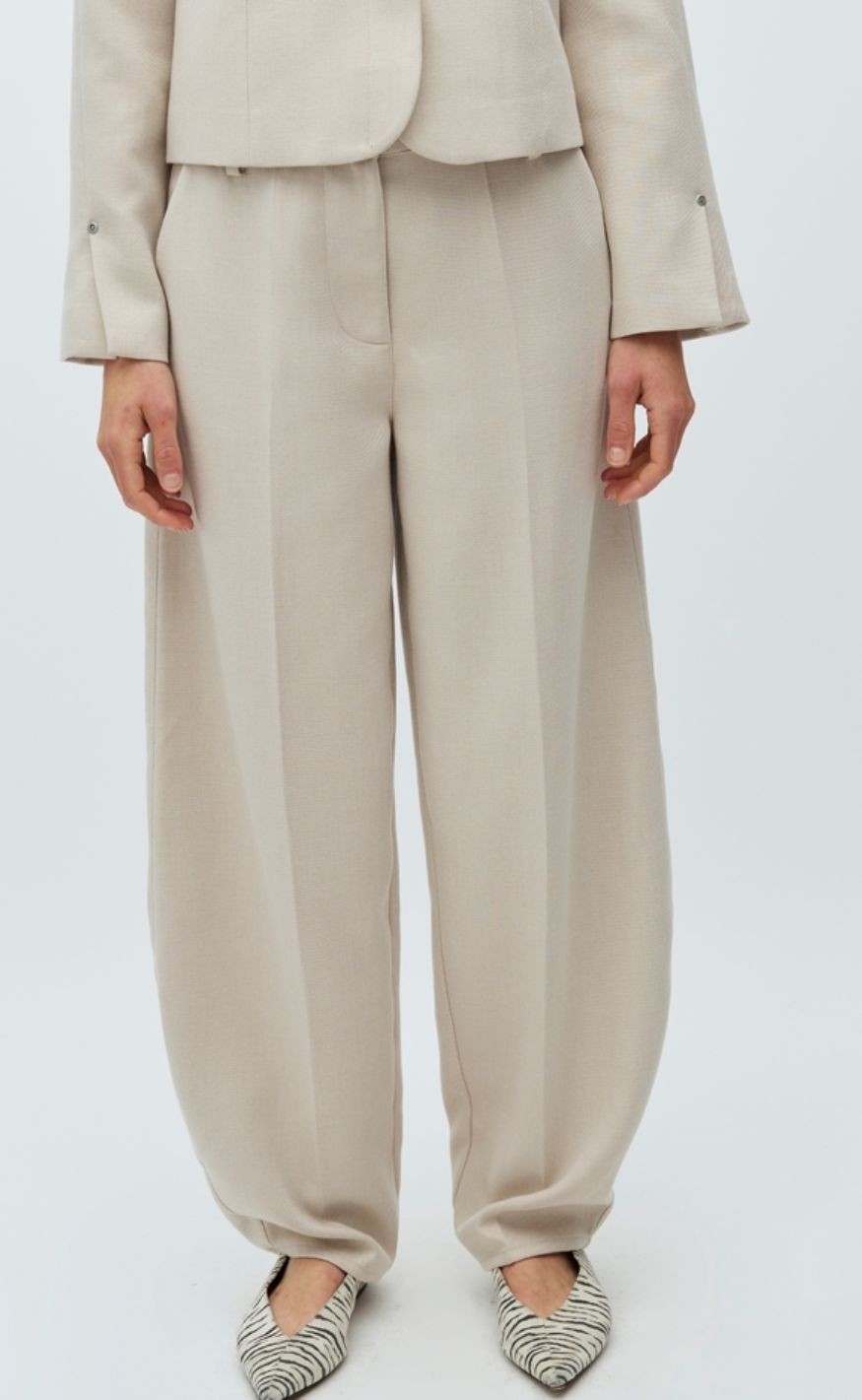 MbyM Bukser - Bodil - Spring Brown Melange