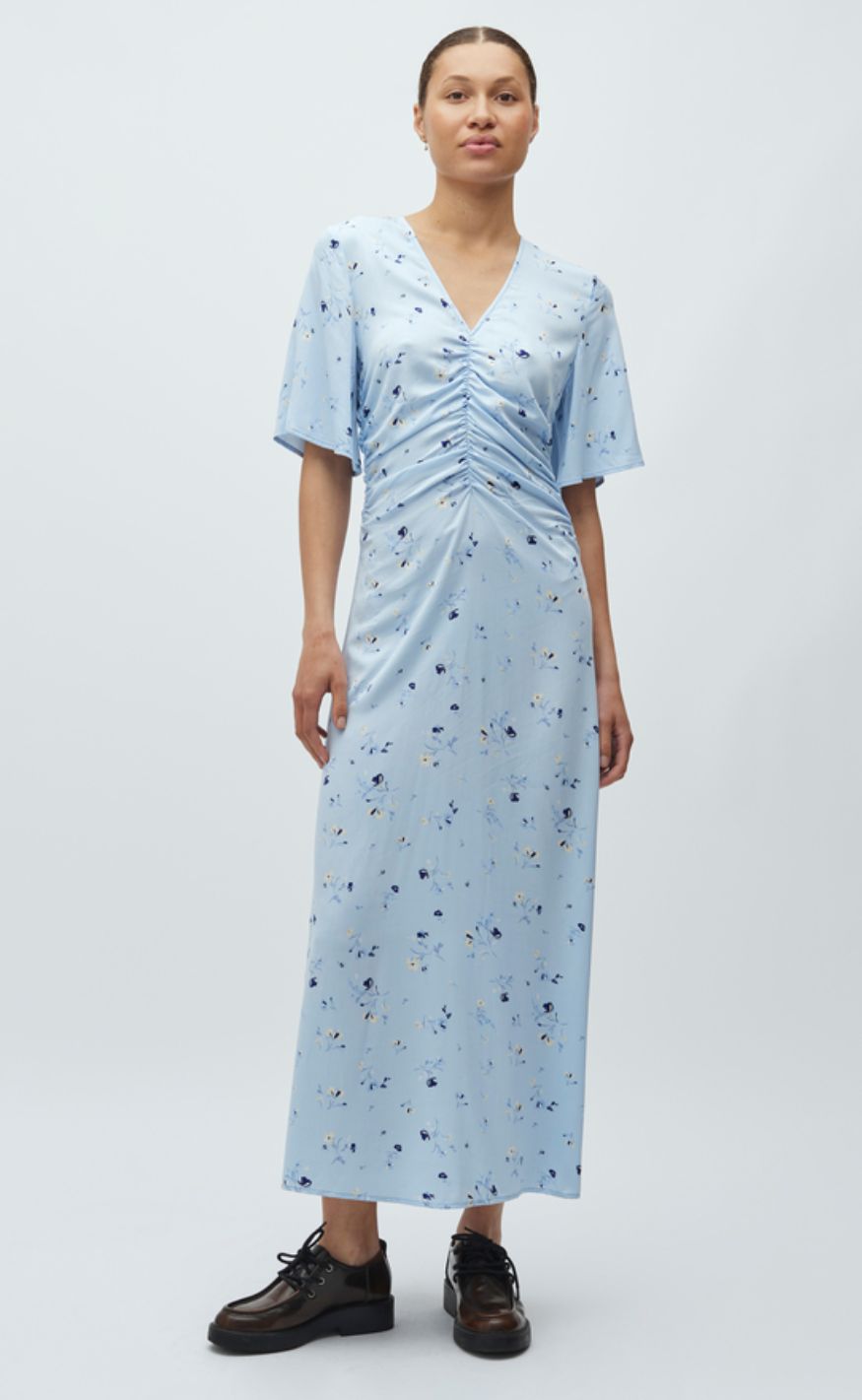 MbyM Kjole - Ineya - Lupir Print Blue