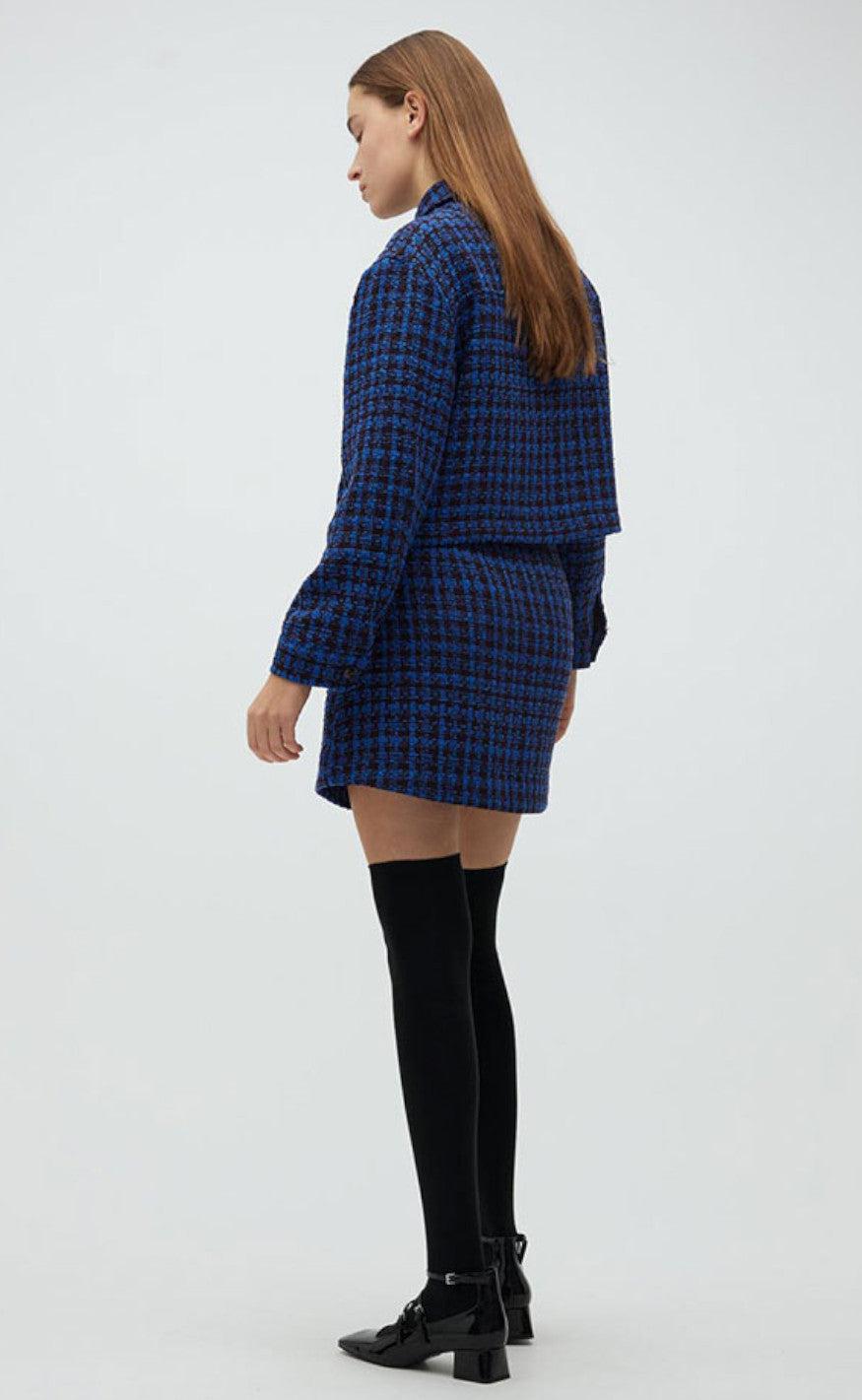 MbyM Nederdel - Pelian-M - Blue Houndstooth