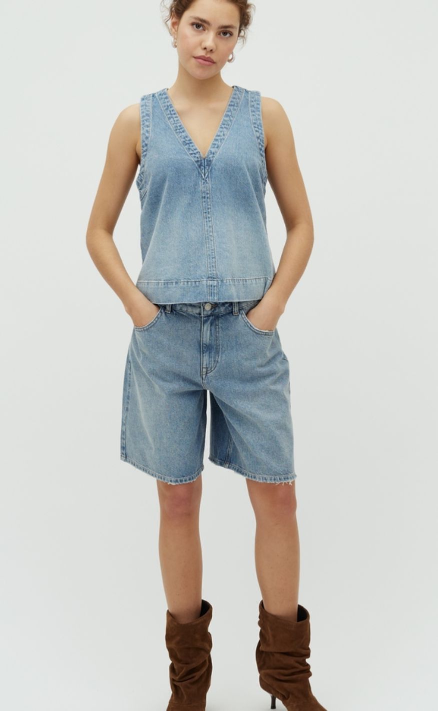 MbyM Shorts - Talina-M - Light Blue Brushing