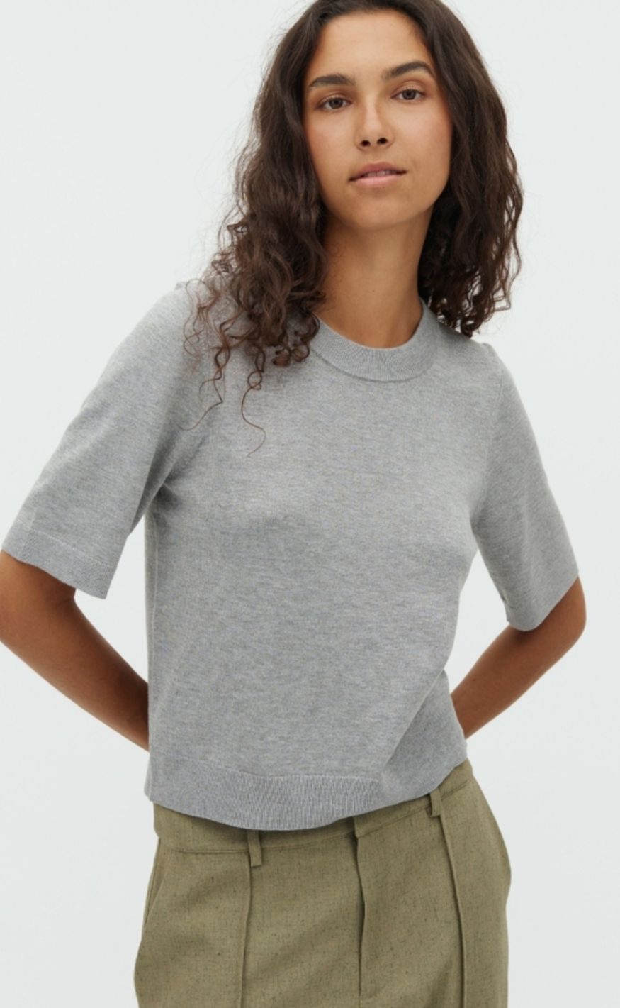 MbyM T-shirt - Carla-M - Light Grey melange