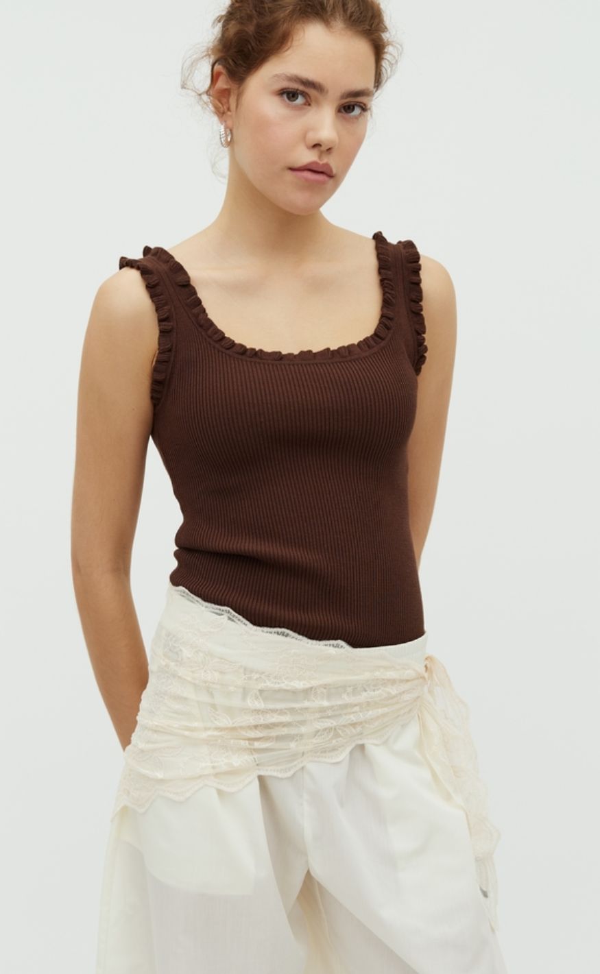 MbyM Top - Elinne - Chocolate Brown